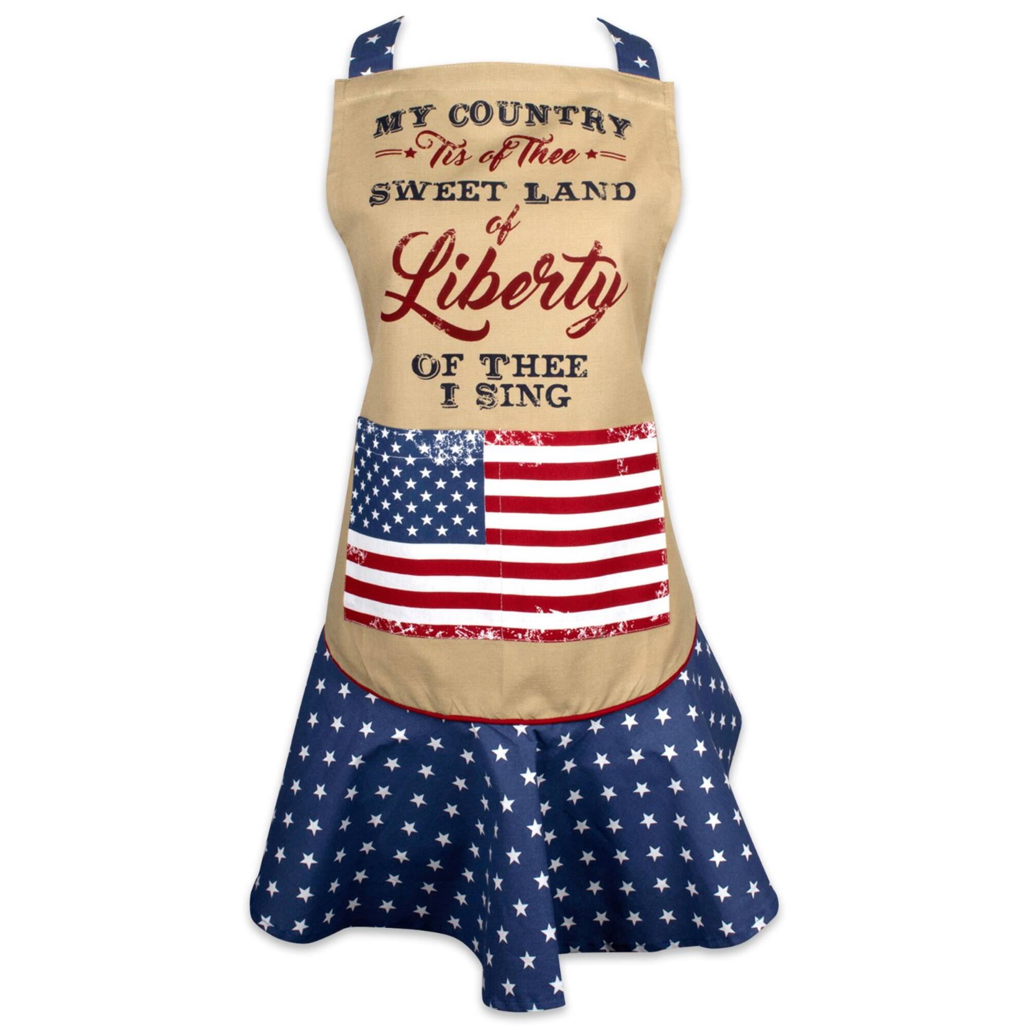 DII® Stars & Stripes Sweet Liberty Ruffle Apron